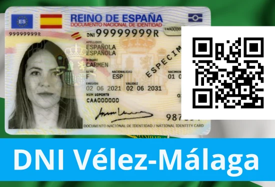Para el DNI en Vélez-Málaga Torre del Mar